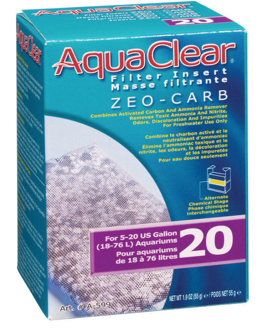 Zeo-Carb for AquaClear 20/Mini, 55 g (1.9 oz)