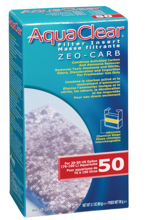 Zeo-Carb for AquaClear 50/200, 90 g (3.1 oz)